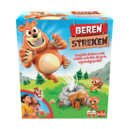 De voorkant van de doos van het kinderspel Berenstreken