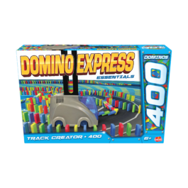 De voorkant van de doos van de Domino Express Track Creator + 400 stenen