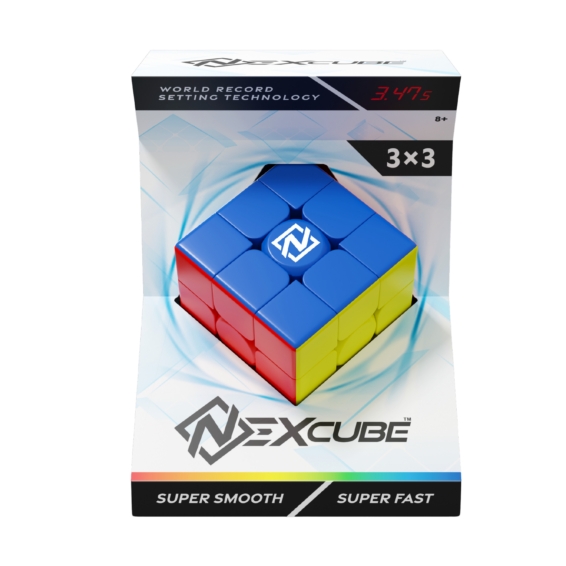 De voorkant van de breinbreker puzzel Nexcube 3x3 Stackable