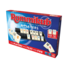 De doos van het strategische spel Rummikub 6 Spelers vanuit een rechterhoek