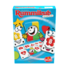 De voorkant van de doos van het leerzame kinderspel Rummikub Junior Travel