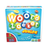 De voorkant van de doos van het kinderspel Woordzoeker Junior