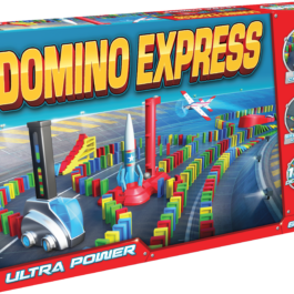 De doos van de Domino Express Ultra Power vanuit een linkerhoek