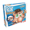 De doos van het grappige kinderspel Rob Rommelkop vanuit een linkerhoek