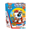 De voorkant van de doos van de speelgoedrobot Build a Bot Paw Patrol Marshall