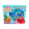 De voorkant van de doos van het kinderspel Let's Go Fishing XL