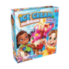 De doos van het kinderspel Ice Cream Meltdown vanuit een linkerhoek