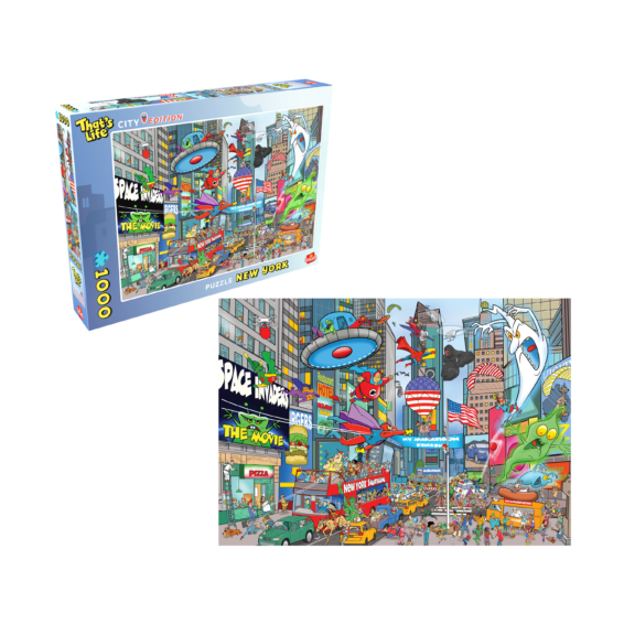 De doos en de puzzel van de That's Life City Edition