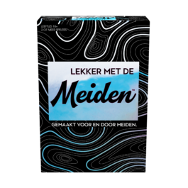 De voorkant van de doos van het partyspel Lekker Met De Meiden