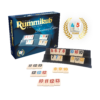 De doos en de inhoud van de jubileum editie van Rummikub Anniversary Edition