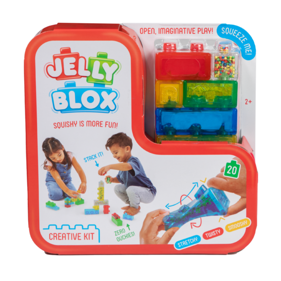 De voorkant van de doos van de Jelly Blox Creative Kit