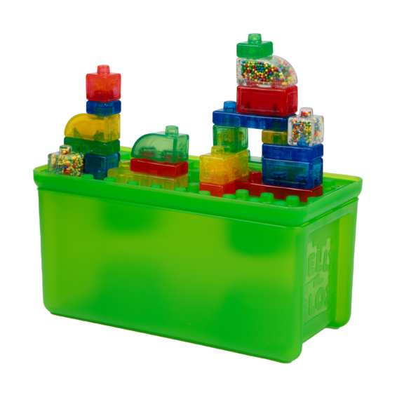 De Jelly Blox Storage Case die gebruikt wordt als basis om op te bouwen