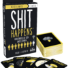 De doos en de kaartjes van het partyspel Shit Happens Pocket Editie
