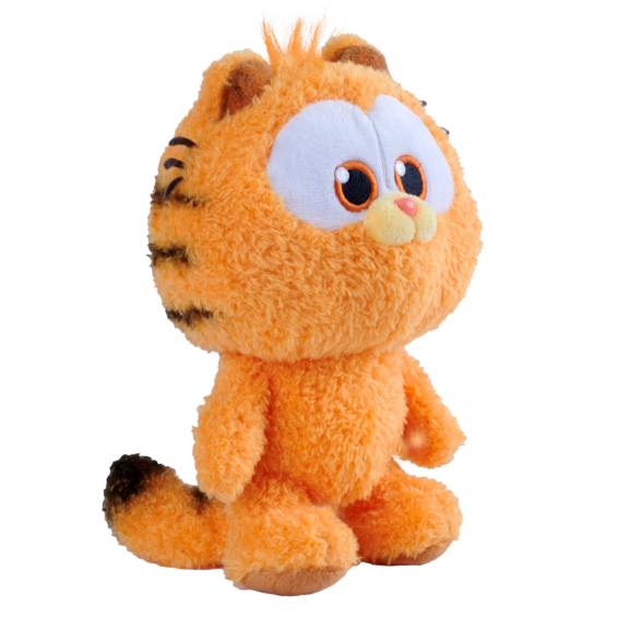 De Baby Garfield Pluche vanuit een linkerhoek