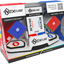 De doos van de Nexcube Competition Pack vanuit een linkerhoek