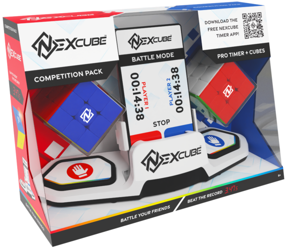 De doos van de Nexcube Competition Pack vanuit een linkerhoek