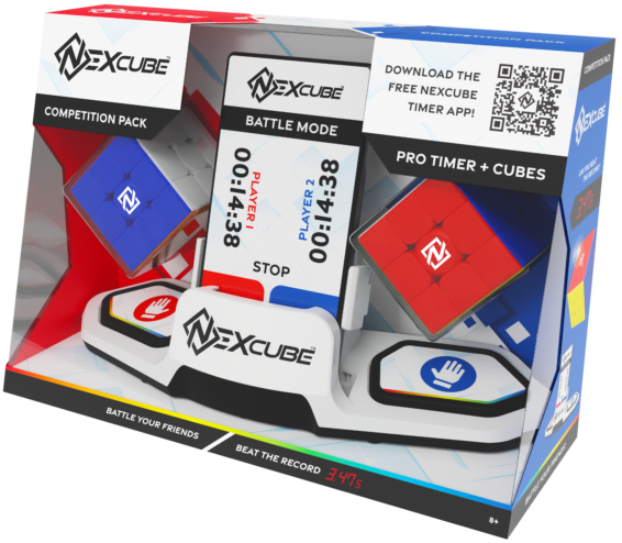 De doos van de Nexcube Competition Pack vanuit een rechterhoek