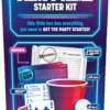 De achterkant van de doos van het drankspel Party Game Starter Kit