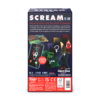 De achterkant van de doos van het coöperatieve partyspel Scream the Game